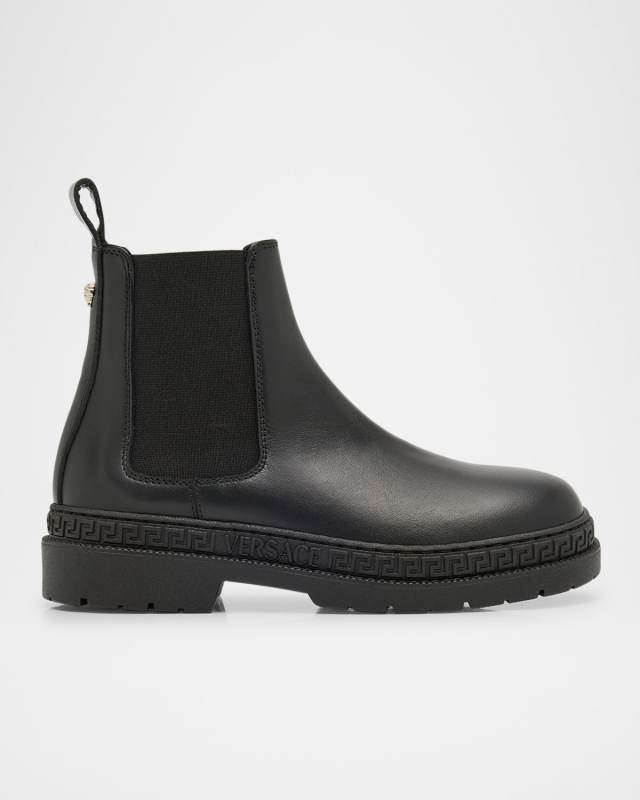 Girl's Leather Chelsea Boots, Kids